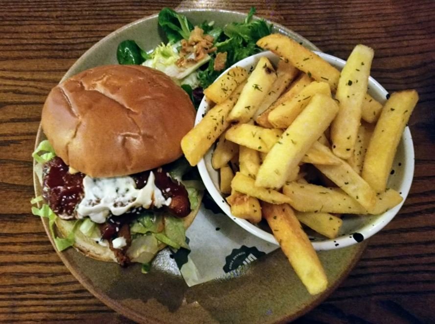 Vegan burger in Baha Digbeth Birmingham